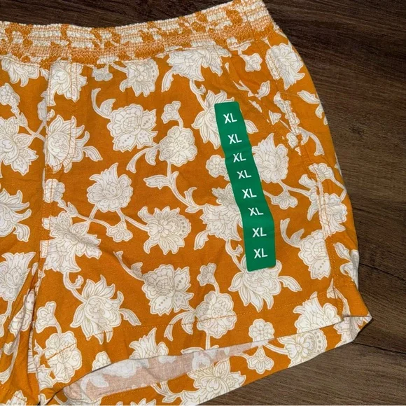 NWOT Briggs Pull-on Linen Blend Shorts - Picture 2 of 8